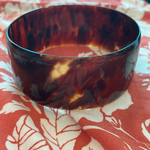 Tortuga Tortoise shell bangle about 3 in dia - Picture 4 of 9
